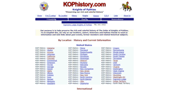 Desktop Screenshot of kophistory.com